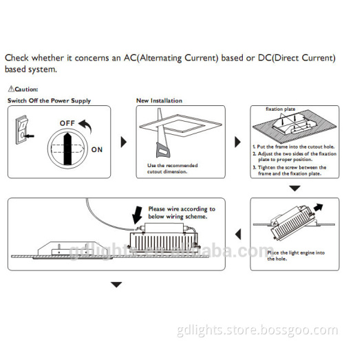 DLC UL approval Surface Mounted or Recessed 60W 90W 120W 180W Petrol Station LED Light